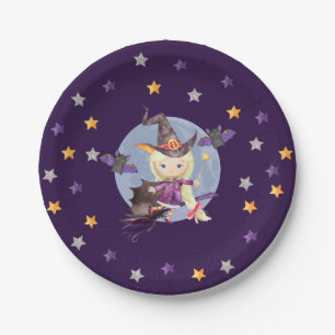 Witch Halloween Party Plates