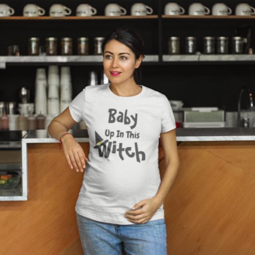 Witch Halloween Pregnancy T_Shirt