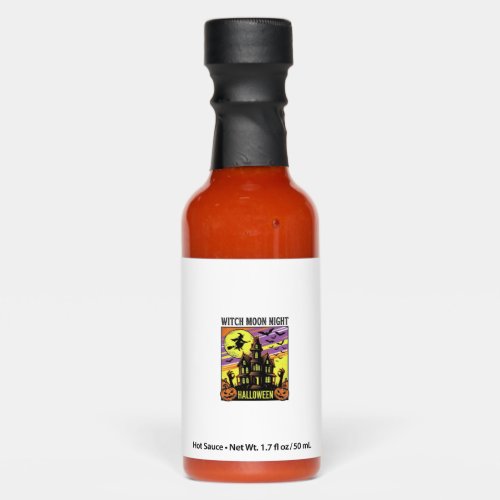 Witch Halloween Shirt Vintage Haunted House Night_ Hot Sauces
