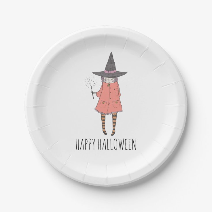 Witch Happy Halloween Napkins Paper Plates Zazzle