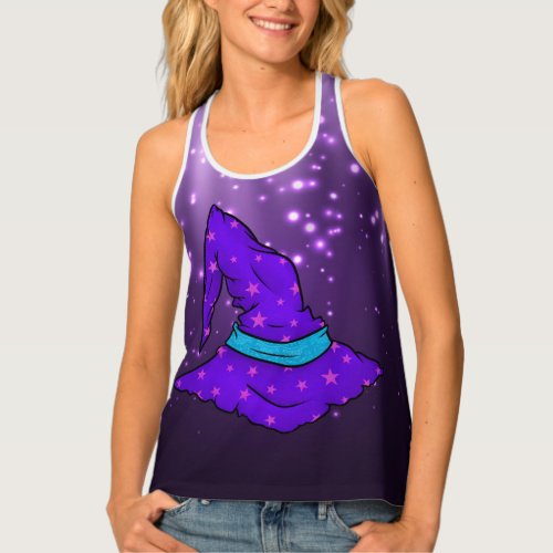 Witch Hat All_Over Print Racerback Tank Top