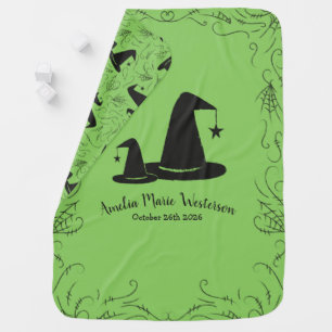 Witch Hat Baby Shower Halloween Baby Blanket