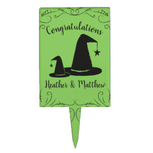Witch Hat Baby Shower Halloween Cake Topper