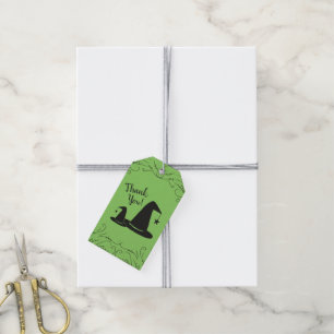 Witch Hat Baby Shower Halloween Gift Tags