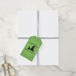 Witch Hat Baby Shower Halloween Gift Tags
