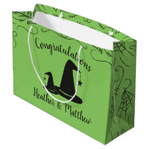 Witch Hat Baby Shower Halloween Large Gift Bag
