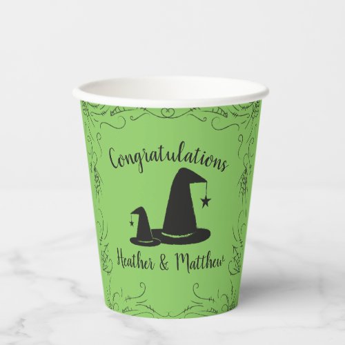 Witch Hat Baby Shower Halloween Paper Cups
