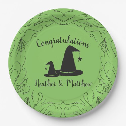Witch Hat Baby Shower Halloween Paper Plates