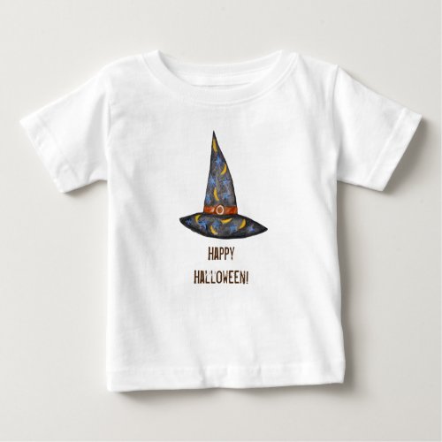 Witch Hat Custom Halloween Baby Jersey T_Shirt