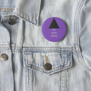 Witch Hat Halloween Button