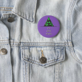 Witch Hat Halloween Button