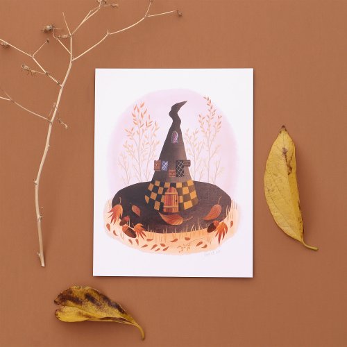 Witch Hat House Postcard