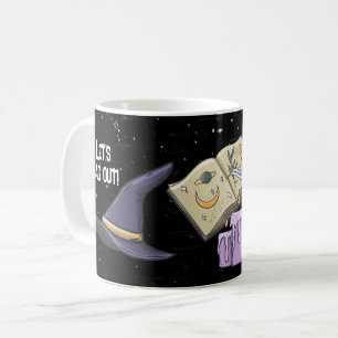Witch Hat Magic Book Pentagram Coffee Mug