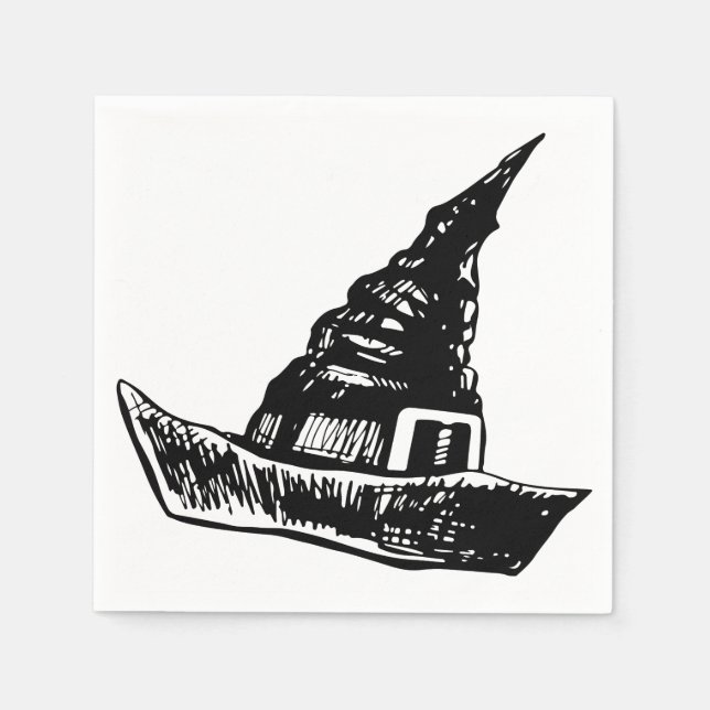 Witch hat paper napkins (Front)