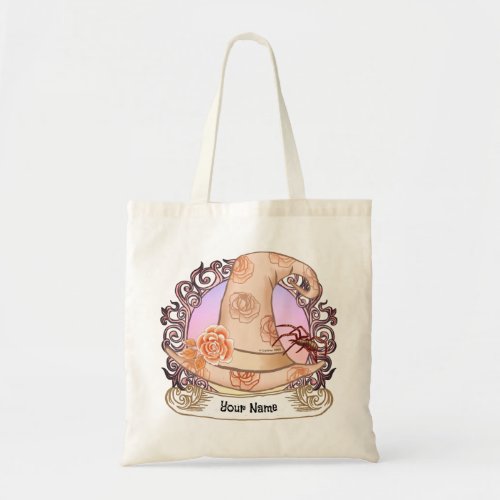 Witch Hat Roses Tote Bag