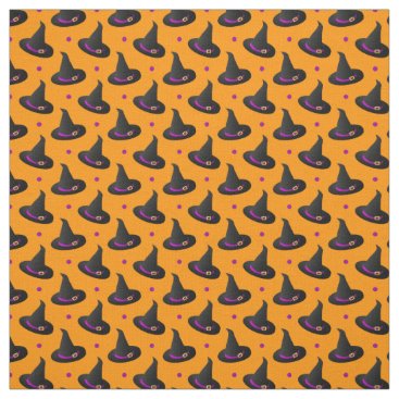 witch hats halloween pattern fabric
