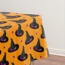 witch hats halloween pattern tablecloth
