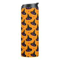 witch hats halloween pattern thermal tumbler