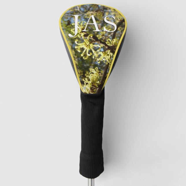 Witch Hazel Flowers Golf Head Cover (Front)