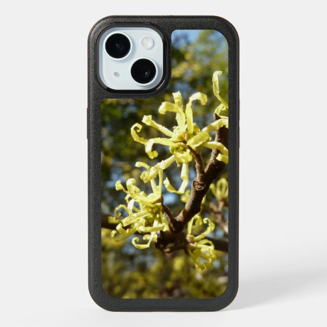 Witch Hazel Flowers iPhone 15 Case (Back)