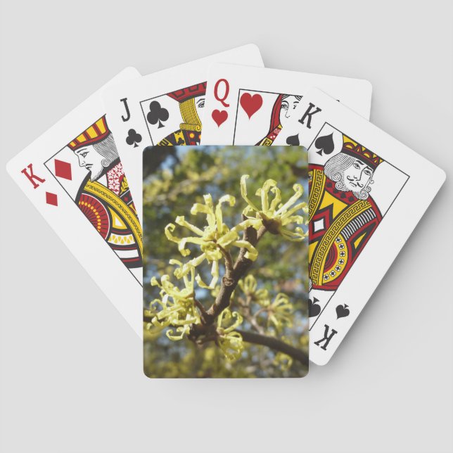 Witch Hazel Flowers Poker Cards (Back)