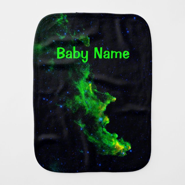 Witch Head Nebula astronomy image Burp Cloth (Front)