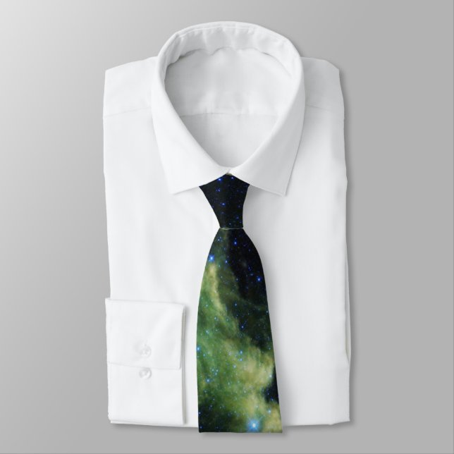 Witch Head Nebula NASA Infrared Photo Neck Tie (Tied)