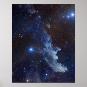 Witch Head nebula space NASA astronomy Poster