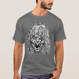 WITCH HEAD Vintage Comics Undead Illustrated Horro T-Shirt
