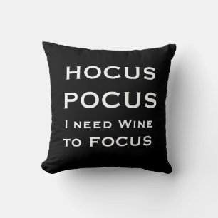 Witch Hocus Pocus Halloween Throw Pillow