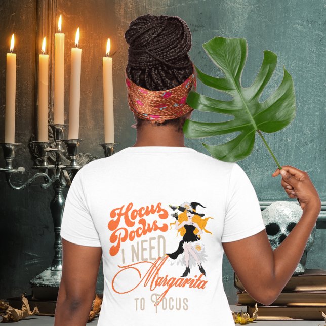 Witch Hocus Pocus Margarita To Focus Halloween T-Shirt (Witch Hocus Pocus Margarita To Focus Halloween T-Shirt Funny Margarita Quote Halloween Party Costume)