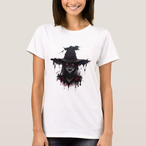 Witch Horror Halloween T_shirt