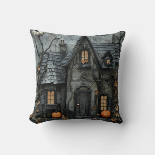 Witch House Throw Pillow