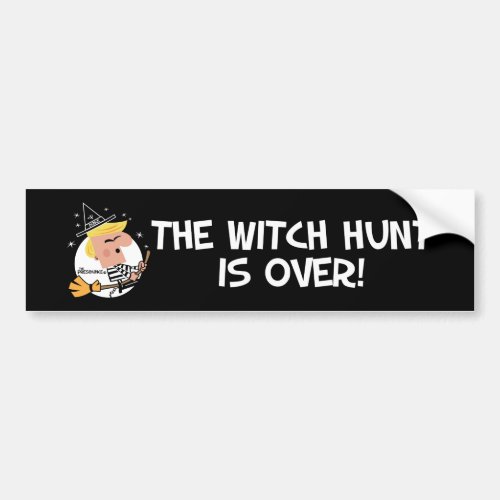 Witch Hunt anti Trump bumper sticker