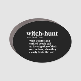 Witch-Hunt Definition Car Magnet