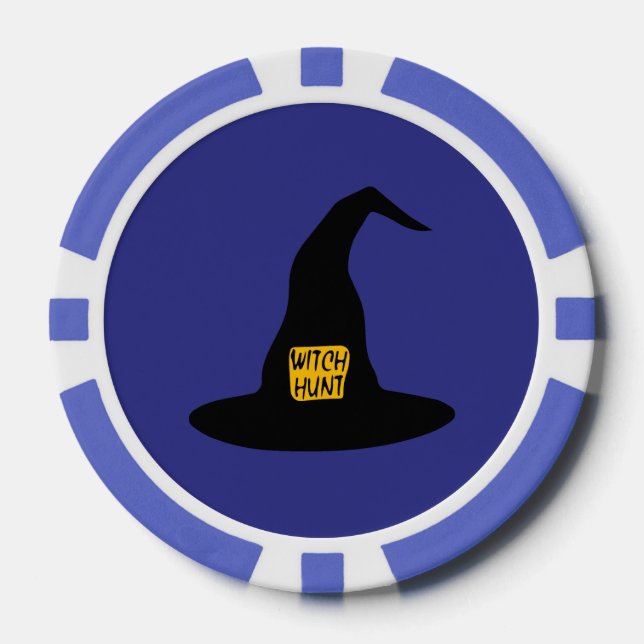WITCH HUNT WITCH HAT POKER CHIP (Front)