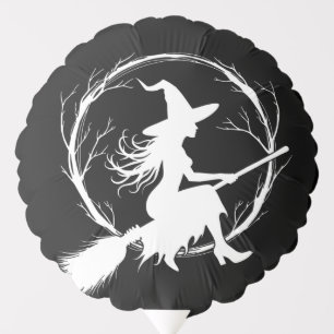 Witch in Flight Balloon