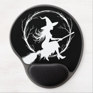 Witch in Flight Gel Mousepad