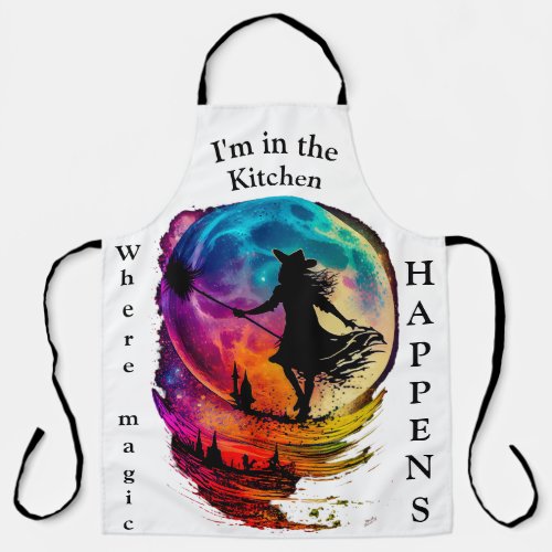 Witch in the kitchen magic All_Over Print Apron