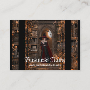 Witch in the Night Fantasy Business Cards