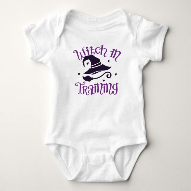 Witch in Training Baby Girl Baby Bodysuit (Front)