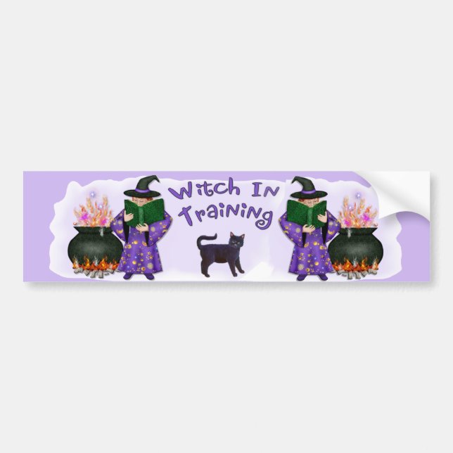 Witch in Training Bumper Sticker (Front)