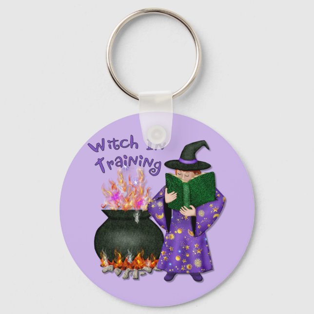 Witch in Training Keychain (Front)