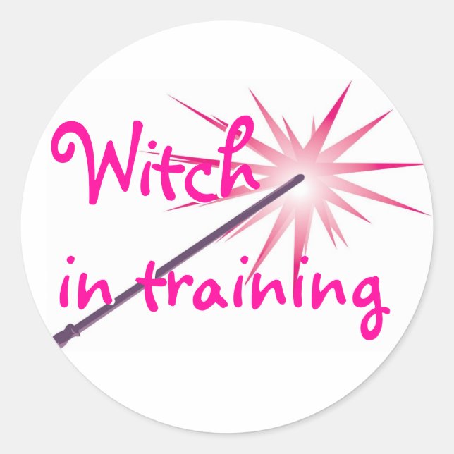 Witch In Training Sticker (Front)
