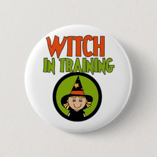 Witch in Training T-shirts and Gifts Button