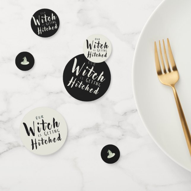 Witch Is Getting Hitched Halloween Bridal Shower  Confetti (Group)