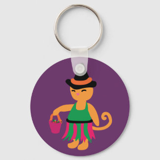 Witch Kitty Keychain