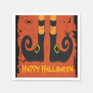witch legs Halloween Napkins