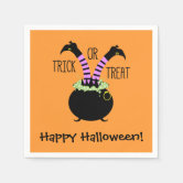 8.5 x 4.25 in  Witches' Legs 32-Count 3-Ply Halloween Napkins 