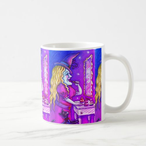 WITCH LIPSTICK PERFUME  NAIL POLISH FUNNY CUTE COFFEE MUG